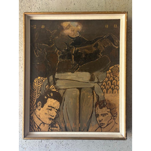 Brazilian Figurative Painting by Carlínio França, Salvador Bahia For Sale - Image 4 of 7