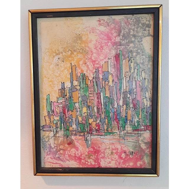 Nyc New York Abstract Painting City Skyline Modern Art For Sale - Image 9 of 9