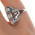sz4 Antique Diamond 18k White gold filigree ring For Sale - Image 4 of 5