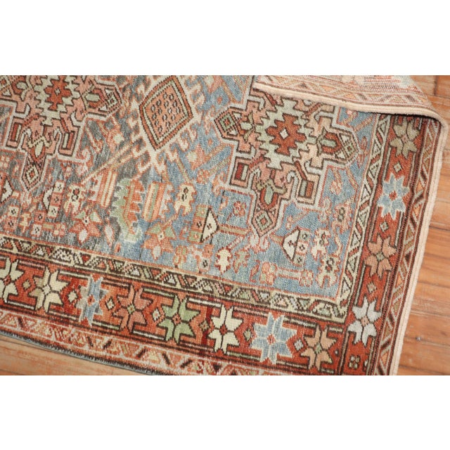 Antique Zabihi Collection Persian Heriz Small Square Rug - 3'6" x 3'11" For Sale - Image 10 of 10