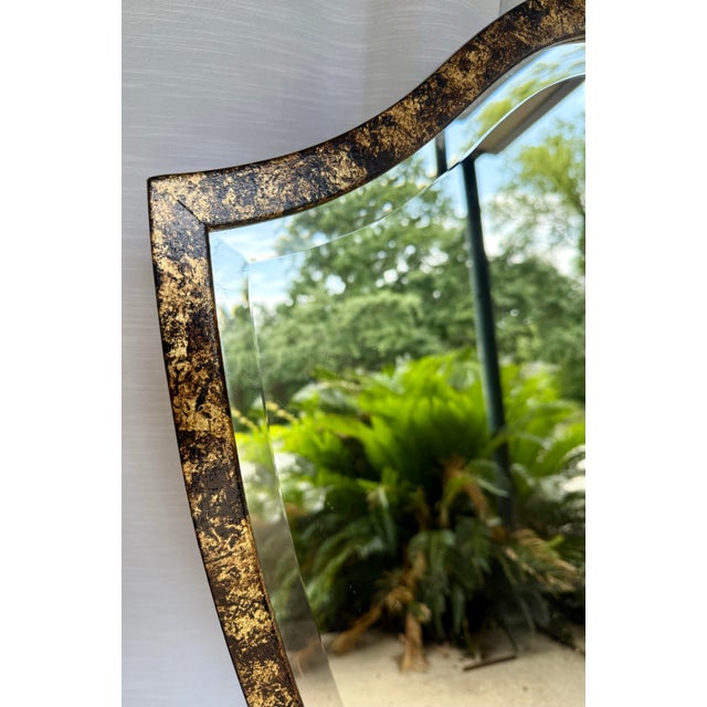 Enhance your home decor with this captivating Vintage Hepplewhite Wall Mirror, newly customized in a stunning faux...