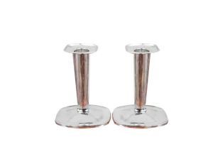 Empire Silver Candlesticks, Northern Europe, 1920s, Set of 2