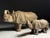 Hand-Carved Wooden Rhinoceros Statues, 1960s, Set of 2 For Sale - Image 16 of 18
