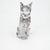 Baccarat - Large crystal sculpture of a seated cat - France, circa 1970. Elegant animal-themed sculpture in transparent...