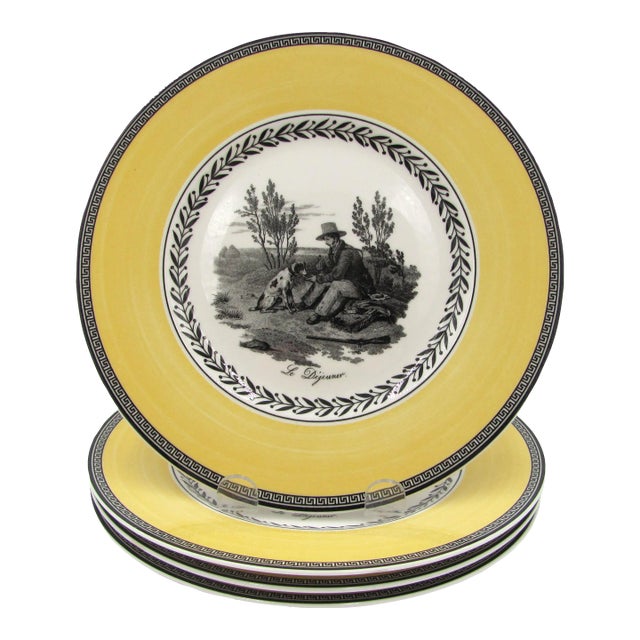 Villeroy & Boch Audun Chasse Salad Plates - Set of 4 For Sale