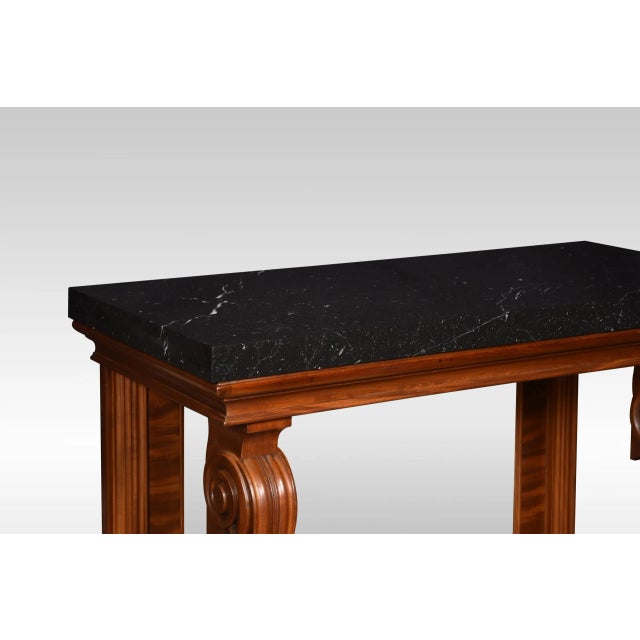 Regency Mahogany Console Table For Sale - Image 4 of 8