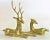 Brass Vintage Brass Buck and Doe Reclining Deer Figurines - a Pair For Sale - Image 8 of 11