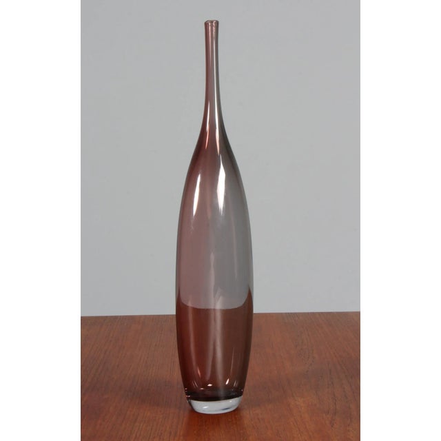 Kjell Engman blue purple Vase for Kosta Boda, 1980s This piece is attributed to the mentioned designer/maker. It has no...