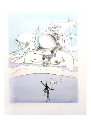 Salvador Dali - Flung out like - Original Signed Engraving 1974