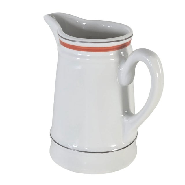 Porcelain d'Auteuil Bistrot Jacques Lobjoy Creamer For Sale - Image 4 of 7