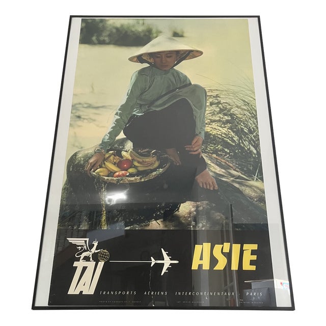 Tai Asia Advertising Poster from Braun Mulhouse, 1960s For Sale