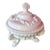 Mid-20th Century Coastal Westmoreland Pink Milk Glass "Argonaut" Covered Candy Dish For Sale