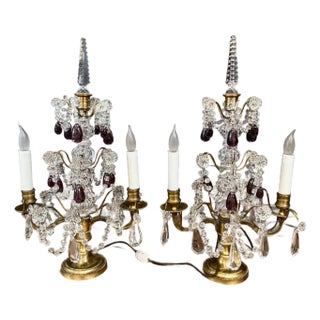 Pair French Bagues-Style Girandoles For Sale