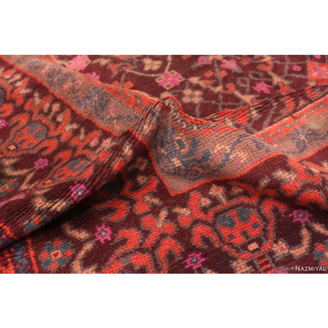 Purple Nazmiyal Collection Vintage German Continental Rug For Sale - Image 8 of 9