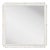 Fleur Home Carnival Gras Square Mirror in White Dove, 49x49 For Sale
