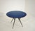 Round Table in Blue Glass, Wood and Black Metal, Italy, 1950s For Sale - Image 4 of 15