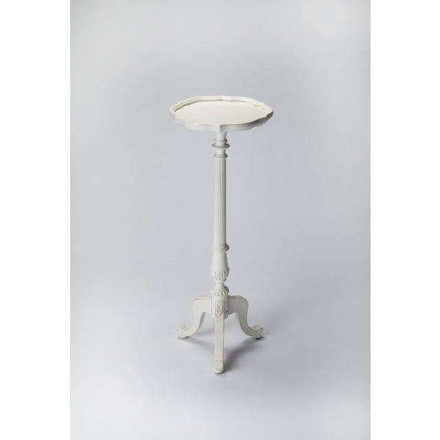 Traditional Chatsworth Pedestal Plant Stand, White For Sale - Image 3 of 4