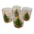 Vintage 1970s Christmas Tree Cocktail Glasses – Retro Holiday Barware - Set of 4 For Sale