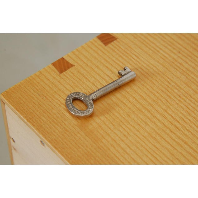 Tan Cabinet of Pine by Mogens Koch, 1970s For Sale - Image 8 of 10