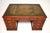 19th Century Antique Victorian Leather Top Partners Desk, 1860 For Sale - Image 5 of 11