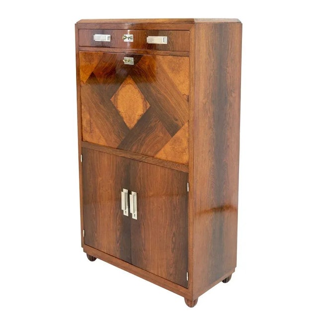 Art Deco Secretary with Hidden Locking Mechanism, 1930s For Sale - Image 3 of 13