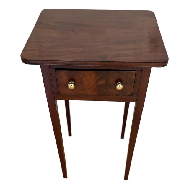 Small Antique Mahogany Side Table For Sale