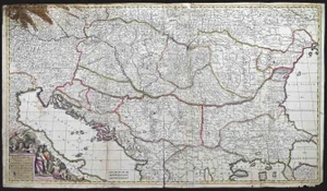 Regni Hungariae et Regionum Map Etching by Frederick de Wit, 1680s