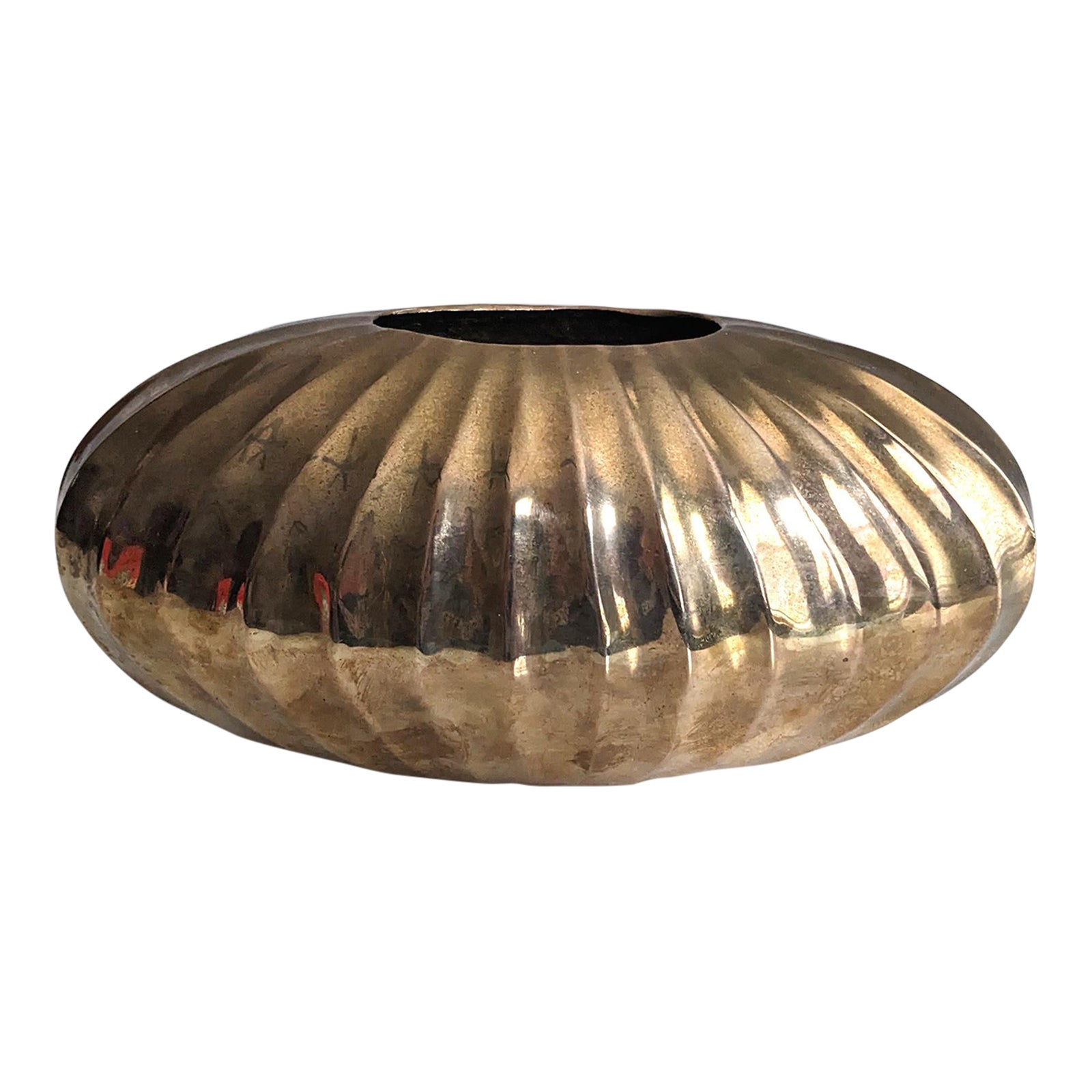 Vintage Art Deco Revival Brass Vase Chairish