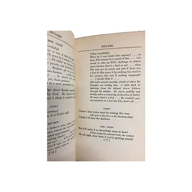 Eugene O'Neill "Dynamo" Book, Circa 1929 For Sale - Image 5 of 5