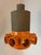 Orange and Brown Ceramic Hanging Lamp For Sale - Image 6 of 11