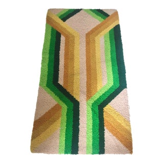 1970s Pop Art Geometric Latch Hook Rug/Wall Art For Sale