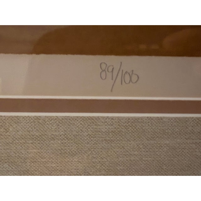 1980s 1980s Virgil Thrasher "Wharfside Mist" Pencil-Signed Limited Edition Lithograph, Framed For Sale - Image 5 of 12