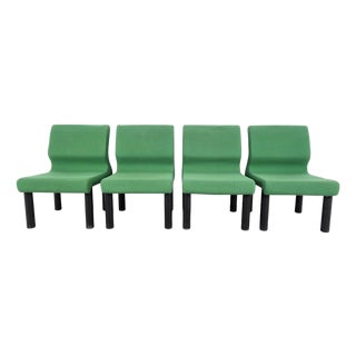 Vintage Lounge Chairs, 1980s, Set of 4 For Sale