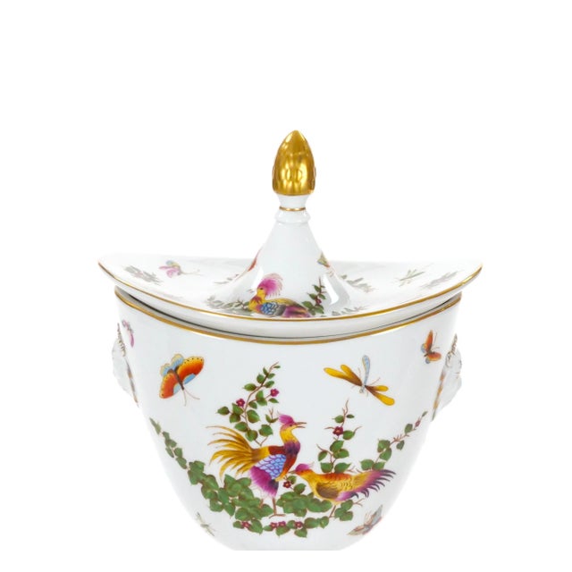 20th Century Hand Painted / Gilt Decorated Covered Decorative Urns For Sale - Image 9 of 12