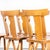 Industrial Handmade Blonde Dining Chairs, Alsace, France, 1950s, Set of 6 For Sale - Image 3 of 11