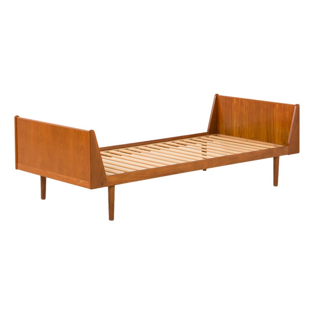 Mid-Century Danish Teak Bed, 1960s For Sale