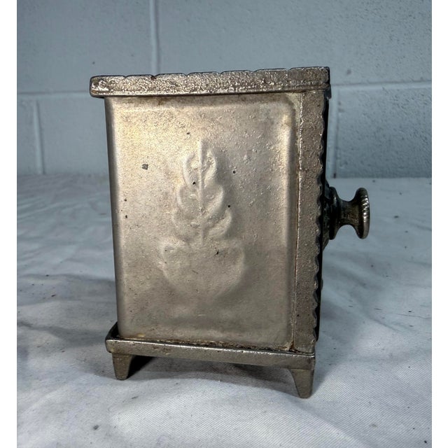 Antique 19th Century Cast Iron Star Safe Lock Deposit Coin Still Bank For Sale - Image 11 of 11