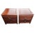 Perfectly handcrafted George Zee attributed Asian American Chippendale Rosewood side tables cabinets. 1 top dovetailed...
