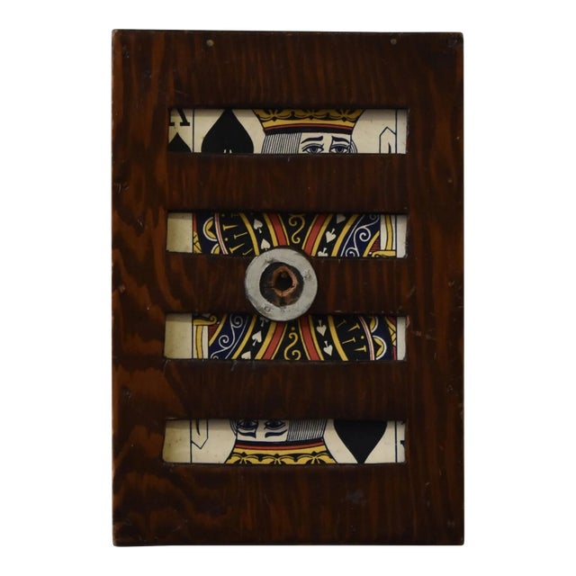 Vintage Handmade Magician's Vanishing Card Trick, Circa Mid 20th Century For Sale