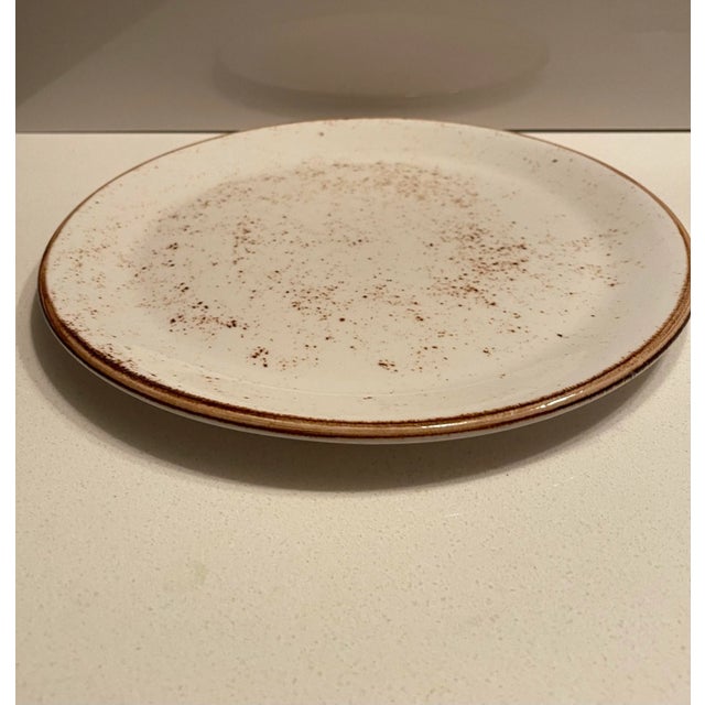 Ceramic Late 20th Century Steelite Performance Coupe Craft White Dinner Plate, England For Sale - Image 7 of 7
