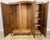 Wood Vintage French Louis XVI Style Wardrobe in Oak For Sale - Image 7 of 8