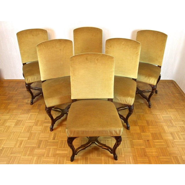 18th Century Baroque Dining Chairs with Gilt Accents, Italy, 1790, Set of 6 For Sale - Image 9 of 16