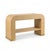 1970s Modern Waterfall Grasscloth Wrapped Console Table or Desk - Springer Style For Sale In Atlanta - Image 6 of 6