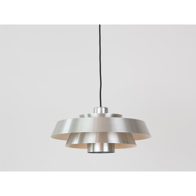Fog & Mørup Vintage Nova Pendant Lamp in Aluminum by Jo Hammerborg for Fog and Mørup, 1963 For Sale - Image 4 of 13