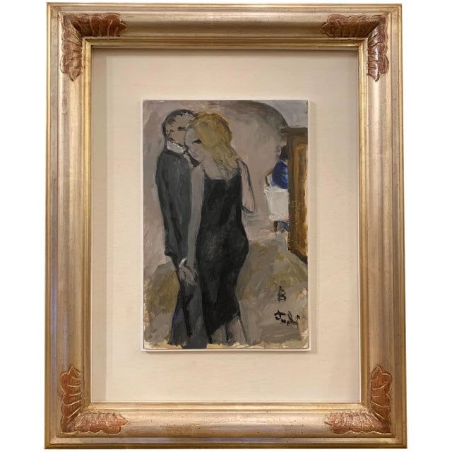 Lover is a striking example of Paoli's mature figurative style, a subject built from loose, confident color and a face...