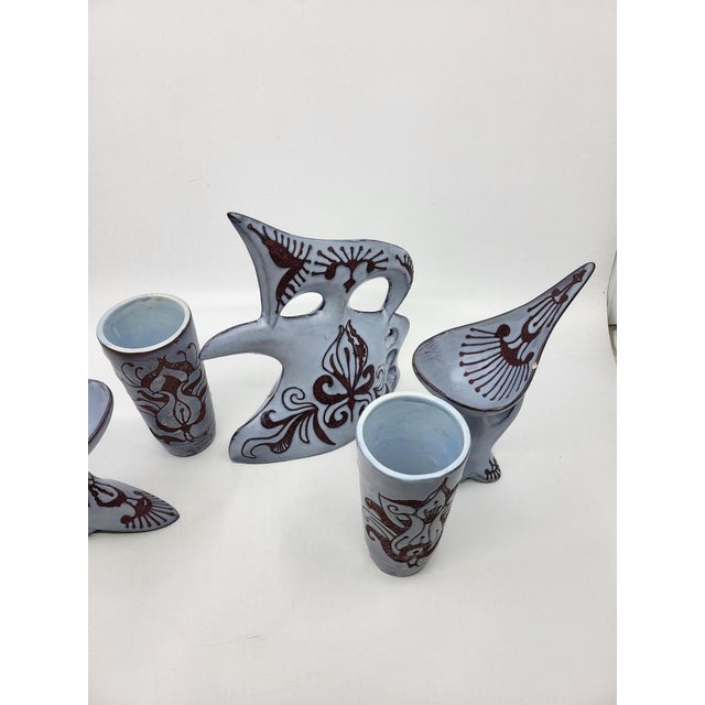 Vintage Table Setting by Gabrielle Mackiewicz, France, 1950s, Set of 5 For Sale - Image 4 of 14
