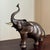 Large Mid-20th Century Brass Elephant Sculpture W/ Bronze Patinated Finish For Sale In Baltimore - Image 6 of 11