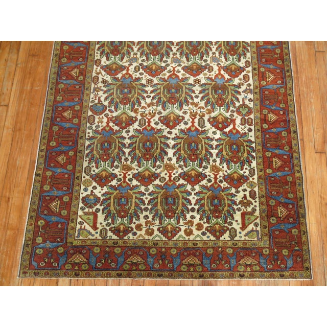 Early 20th Century Early 20th Century Zabihi Collection Persian Ivory Rug - 4'7" x 6'4" For Sale - Image 5 of 7