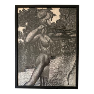 1990s Drawing - Diana the Huntress
