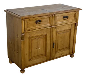 Pine Dresser Base with Waxed Finish, 1899
